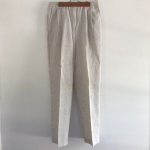 linen blend slacks
